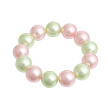 Load image into Gallery viewer, Pink Green Bubble Gum Pearl Bracelet
