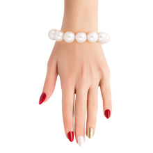 Load image into Gallery viewer, White Bubble Gum Pearl Bracelet
