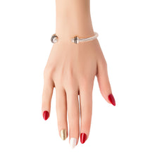 Load image into Gallery viewer, Black Stripe Cable Classic Bangle
