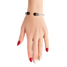 Load image into Gallery viewer, Black Pearl Cable Classic Bangle
