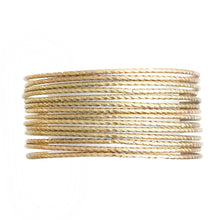 Load image into Gallery viewer, 14 Pcs Gold Cut Bangles
