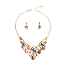 Load image into Gallery viewer, Gold Square Metal Set
