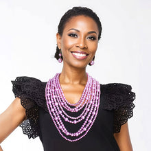 Load image into Gallery viewer, Purple Pearl 8 Strand Set
