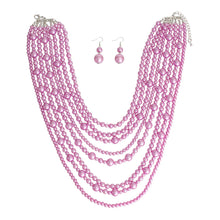 Load image into Gallery viewer, Purple Pearl 8 Strand Set
