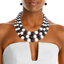 Load image into Gallery viewer, Black and White Pearl 3 Layer Set
