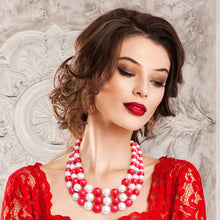 Load image into Gallery viewer, Red White Pearl 3 Layer Set
