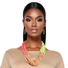 Load image into Gallery viewer, 20 Strand Pink Green Knot Set
