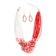 Load image into Gallery viewer, 20 Strand Red White Knot Set
