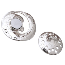 Load image into Gallery viewer, Silver Wave Magnetic Pin
