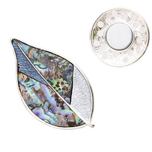 Load image into Gallery viewer, Silver Leaf Magnetic Pin
