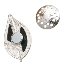Load image into Gallery viewer, Silver Leaf Magnetic Pin
