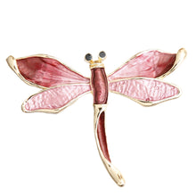 Load image into Gallery viewer, Pink Dragonfly Magnetic Pin
