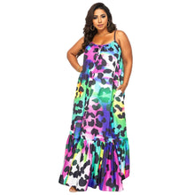 Load image into Gallery viewer, 2XL Rainbow Leopard Dress

