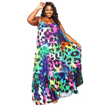 Load image into Gallery viewer, 3XL Rainbow Leopard Dress
