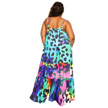 Load image into Gallery viewer, 3XL Rainbow Leopard Dress
