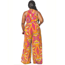 Load image into Gallery viewer, 3XL Orange Paisley Jumpsuit
