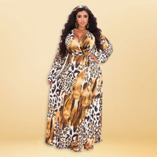 Load image into Gallery viewer, 3XL Criss Cross Animal Dress
