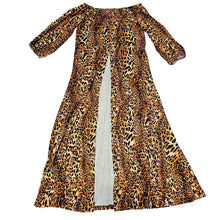 Load image into Gallery viewer, 1XL Leopard Split Maxi Dress
