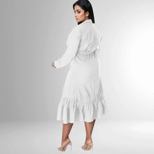 Load image into Gallery viewer, 1XL White Bow Knot Dress
