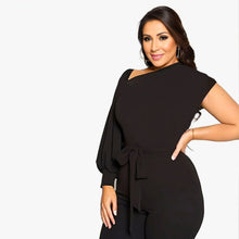 Load image into Gallery viewer, 4XL Black One Sleeve Jumper
