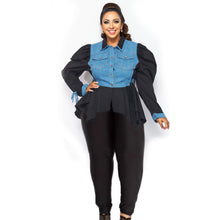 Load image into Gallery viewer, 3XL Black Denim Shirt Pant Set
