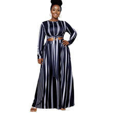 Load image into Gallery viewer, 5XL Navy Stripe Outfit Set
