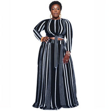 Load image into Gallery viewer, 5XL Navy Stripe Outfit Set
