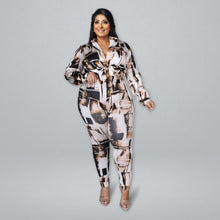Load image into Gallery viewer, 1XL Brown Button Down Set
