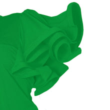 Load image into Gallery viewer, 3XL Green Ruffle Geometric Pant Set
