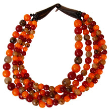Load image into Gallery viewer, Earthy Bead Buffalo Horn Hook Necklace
