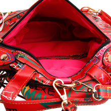 Load image into Gallery viewer, Red Graffiti Moto Jacket Backpack
