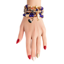 Load image into Gallery viewer, Blue Bead Fashion Charm Bracelets
