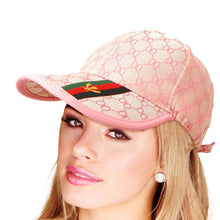 Load image into Gallery viewer, Designer Print Pink Baseball Cap
