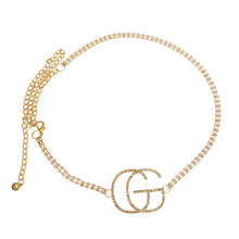 Load image into Gallery viewer, Gold Embellished Double G Chain Belt
