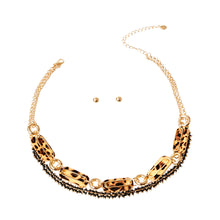 Load image into Gallery viewer, Gold Leopard Link Set
