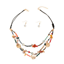Load image into Gallery viewer, Multi Color Stone Bead 3 Layer Set
