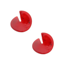 Load image into Gallery viewer, Twisted Burgundy Earrings
