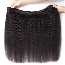Load image into Gallery viewer, 10A Remy Brazilian Kinky Straight Hair Extensions 3 Bundles

