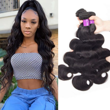 Load image into Gallery viewer, Brazilian Virgin Hair Body Wave 3 Bundles Unprocessed Virgin Brazilian Human Hair Weave

