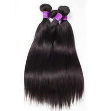 Load image into Gallery viewer, Brazilian Straight Hair 3 Bundles Unprocessed Brazilian Virgin Hair Straight Human Hair Weave
