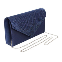 Load image into Gallery viewer, Clutch Navy Ruched Bag for Women
