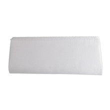 Load image into Gallery viewer, Silver Satin Stone Clutch
