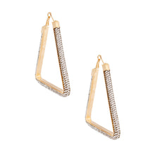 Load image into Gallery viewer, Triangle Tube Clear Hoops
