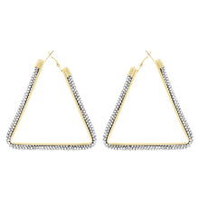 Load image into Gallery viewer, Triangle Tube Clear Hoops
