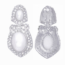 Load image into Gallery viewer, Clip On Silver Elegant Medium Earrings for Women

