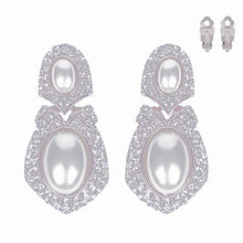 Load image into Gallery viewer, Clip On Silver Elegant Medium Earrings for Women
