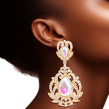 Load image into Gallery viewer, Clip On AURBO Large Crystal Earrings for Women
