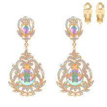 Load image into Gallery viewer, Clip On AURBO Large Crystal Earrings for Women
