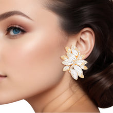 Load image into Gallery viewer, Clip On Gold Marquise Medium Earrings for Women
