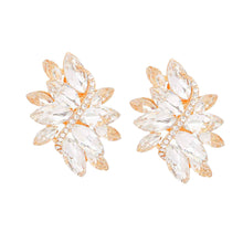 Load image into Gallery viewer, Clip On Gold Marquise Medium Earrings for Women
